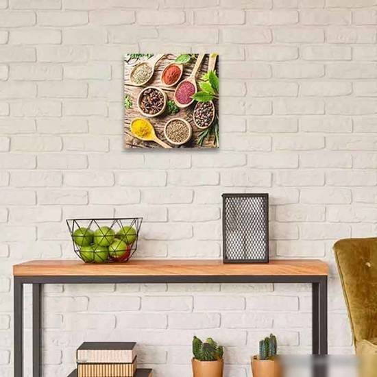 Картина на стекле Stamprint Cпеции в ложках 3 КТ011 (30x30)