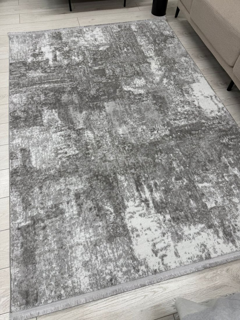 Ковер для жилой комнаты Radjab Carpet Аврелия Прямоугольник NP491A (1.2x1.8, Grey)