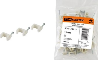 Скоба гвоздевая TDM SQ0513-0015 (50 шт)