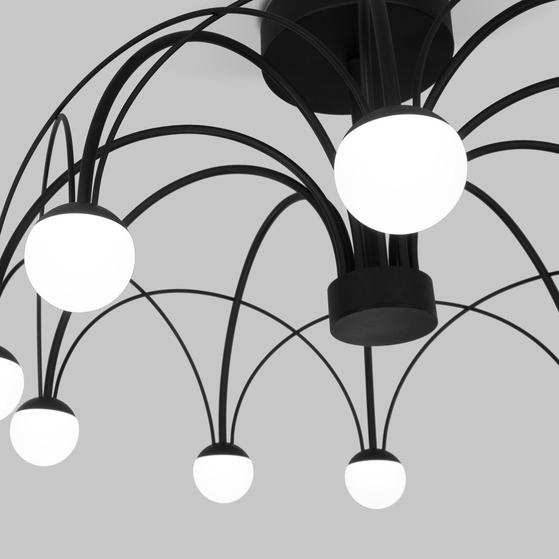 Люстра средней высоты Евросвет 90035/10 LED (черный)