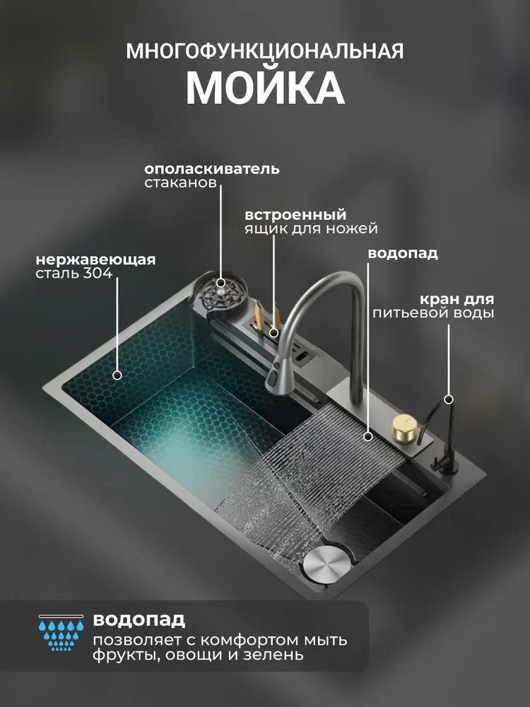 Кухонная мойка Saniteco LD0113