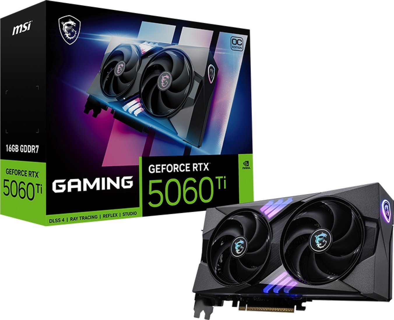 Видеокарта MSI GeForce RTX 5060 Ti 16G Gaming OC
