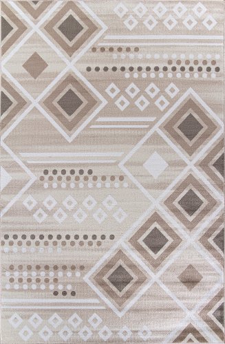 Ковер для жилой комнаты Merinos Iris МР24-STAN-CREAM-BROWN (2х3)