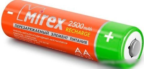 Аккумуляторы Mirex AA 2500mAh 2 шт HR6-25-E2
