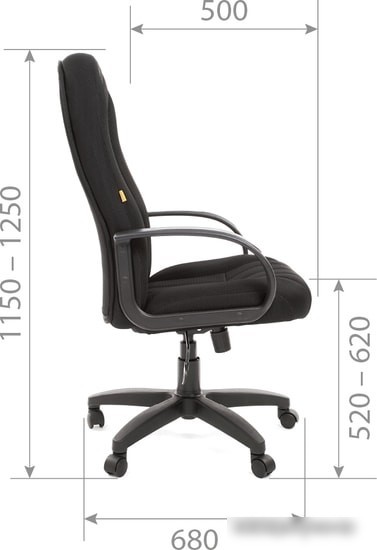 Кресло CHAIRMAN 685 TW12 (серый)