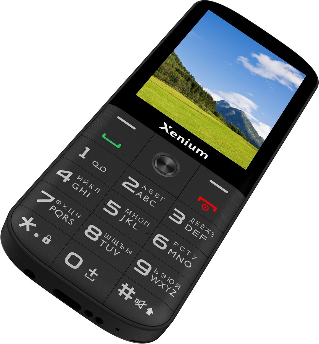 Кнопочный телефон Xenium L728 (черный)