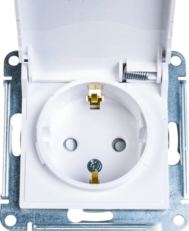 Розетка Systeme Electric AtlasDesign ATN000146 + ATN000101 (белый/белый)