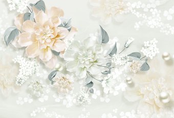 Фотообои Vimala Рисованные цветы 13 270x400