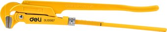 Ключ трубный Deli YS EDL105167 (2", раскрытие губок 67мм)