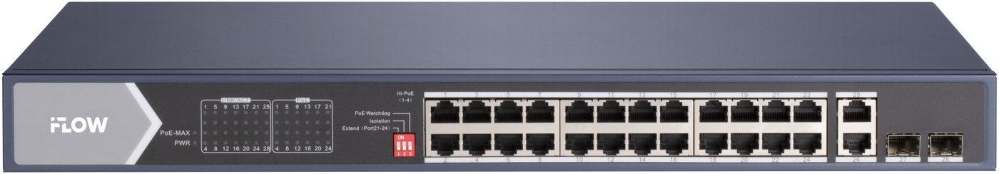 Неуправляемый коммутатор iFlow F-SW-EU628HPOE-V Неуправляемый коммутатор iFlow F-SW-EU628HPOE-V