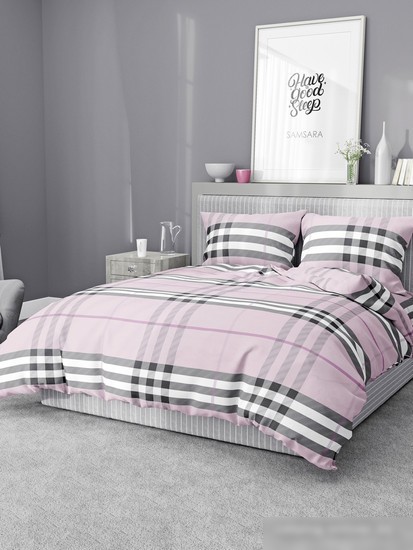 Постельное белье Samsara Burberry 220-16 (розовый)