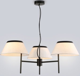 Подвесная люстра Ambrella LH72451/3 BK/WH (черный/белый)