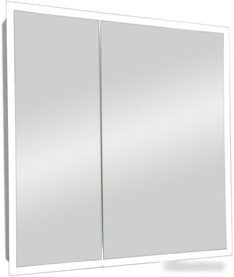Континент Шкаф с зеркалом Reflex Led 80x80 (с датчиком движения)