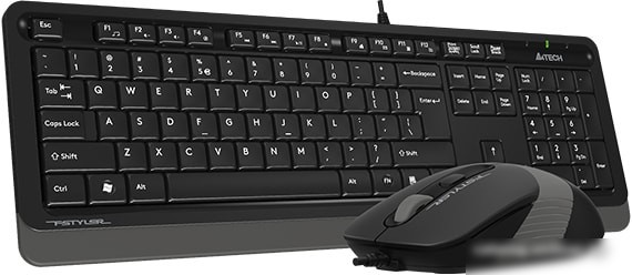 Клавиатура + мышь A4Tech Fstyler F1010 (черный/серый)