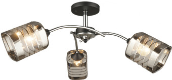 Люстра средней высоты Mirastyle SX-N-3532/3 CH+BK