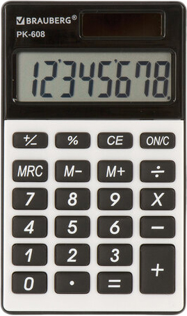 Калькулятор BRAUBERG PK-608 250518 (серебристый)