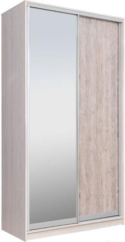 Шкаф-купе Рэйгрупп 158450 YSX Elgon РГ-10.02 (ясень снежный/сосна натуральная/хром)