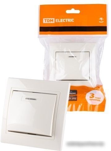 Выключатель TDM Electric Таймыр SQ1814-0104 (слоновая кость)