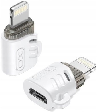 Адаптер XO NB256F microUSB - Lightning (белый)