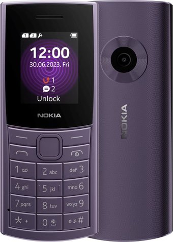 Кнопочный телефон Nokia 110 4G Dual SIM (фиолетовый)