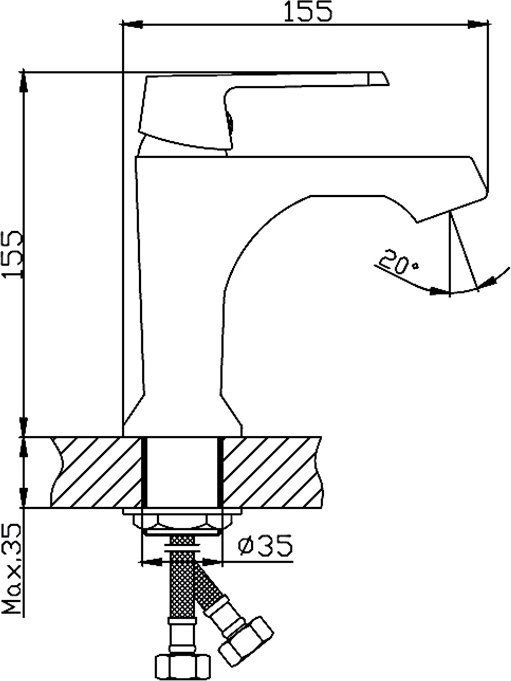 Смеситель Haiba HB10804