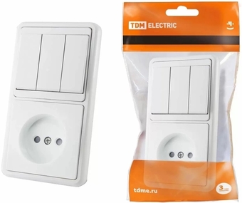 Выключатель TDM Electric SQ1813-0006 (белый)