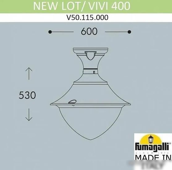 Уличный настенный светильник Fumagalli Vivi FU_V50.115.000.LXH27