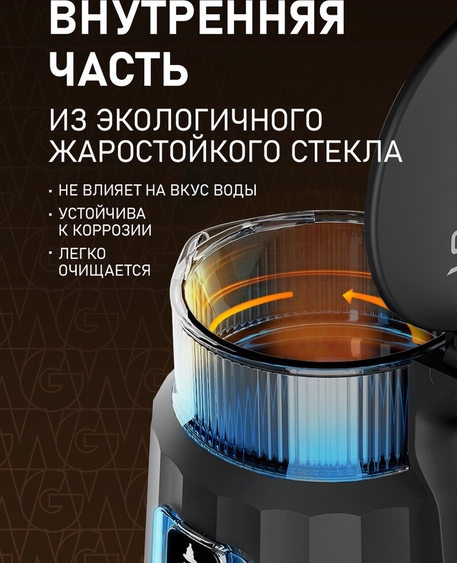 Электрический чайник Weissgauff WK 1550 Linea Db Touch BodyCool