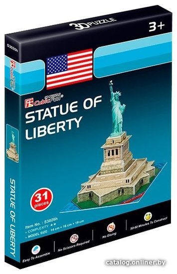 3Д-пазл CubicFun Статуя Свободы S3026