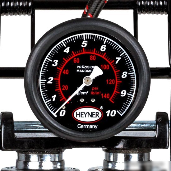 Насос ножной велосипедный Heyner PedalMax PRO (красный)