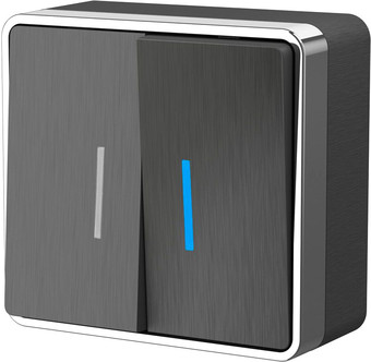 Выключатель Werkel Gallant W5020104 (графит рифленый)