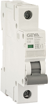 Выключатель автоматический GEYA GYM8 1P 32А C 4.5кА GYM81P32C