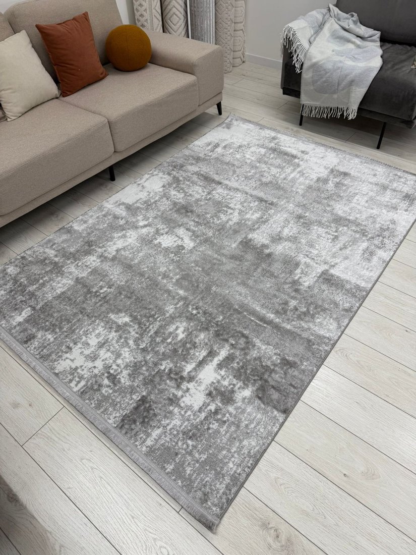 Ковер для жилой комнаты Radjab Carpet Аврелия Прямоугольник NP491A (1.2x1.8, Grey)