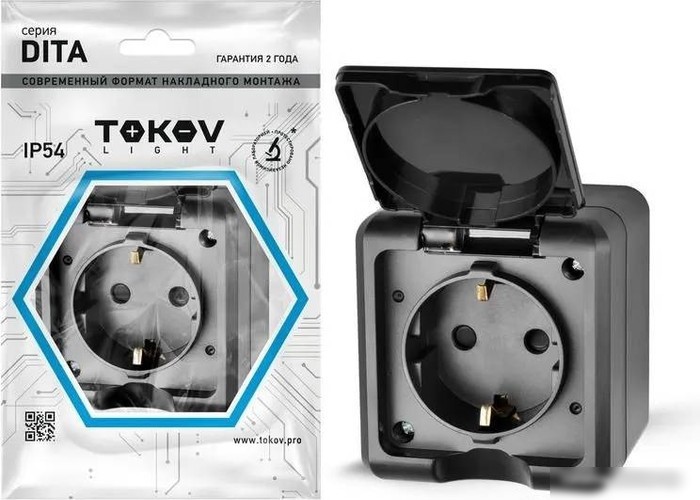 Розетка Tokov Electric Dita TKL-DT-R1Z-C14-IP54