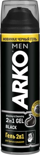 Гель для бритья Arko Black 2 в 1 (200 мл)