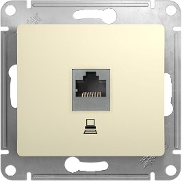 Розетка компьютерная Systeme Electric Glossa GSL000281K