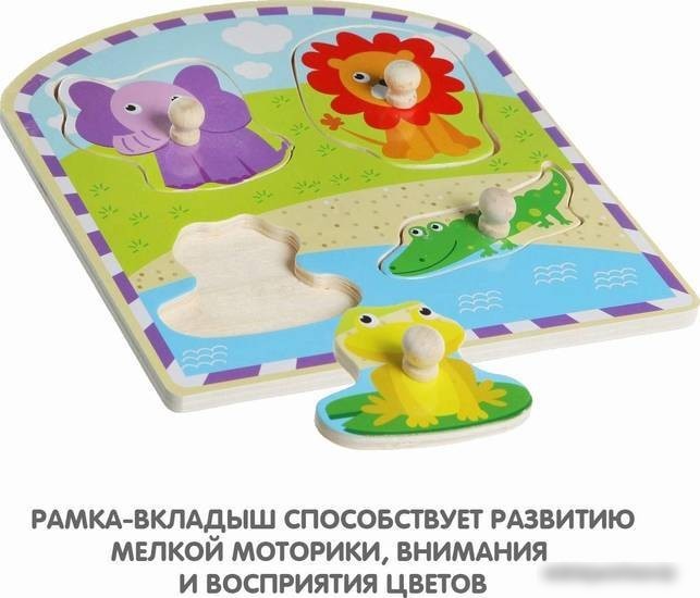 Мозаика/пазл Bondibon Рамка-вкладыш Животные ВВ1496-Б