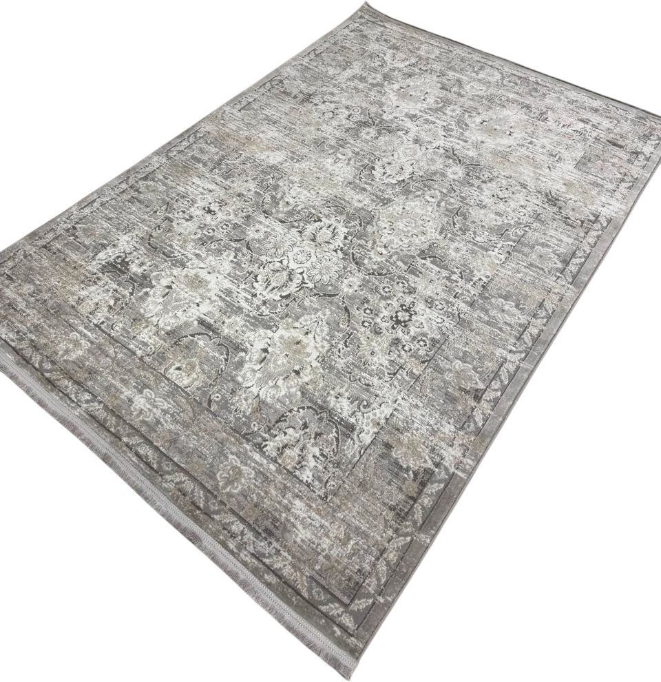 Ковер для жилой комнаты Radjab Carpet Афина Прямоугольник 9010A 12821RK (2.4x3.4, Grey/Beige)