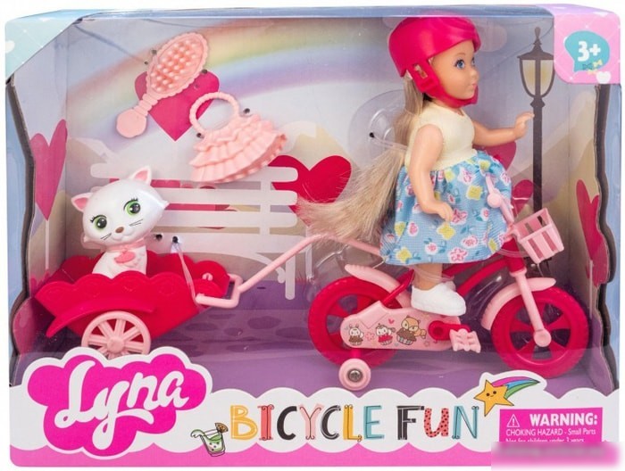 Кукла Qunxing Toys Милана на велосипеде 4606