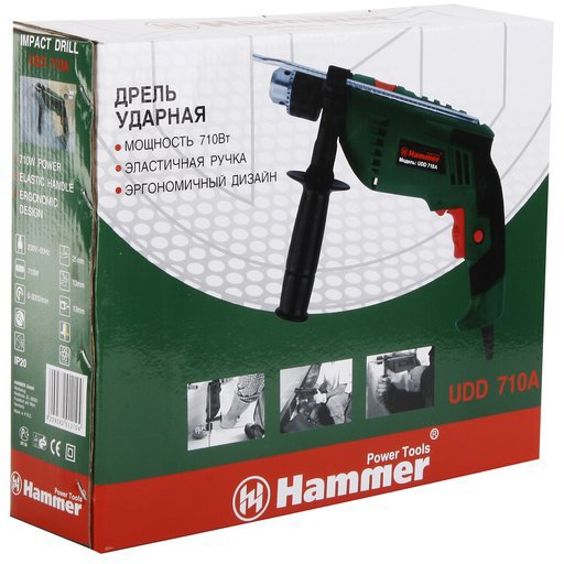 Ударная дрель Hammer UDD710A