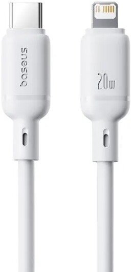 Кабель Baseus Silky Series Fast Charging Cable USB Type-C - Lightning (2 м, белый)