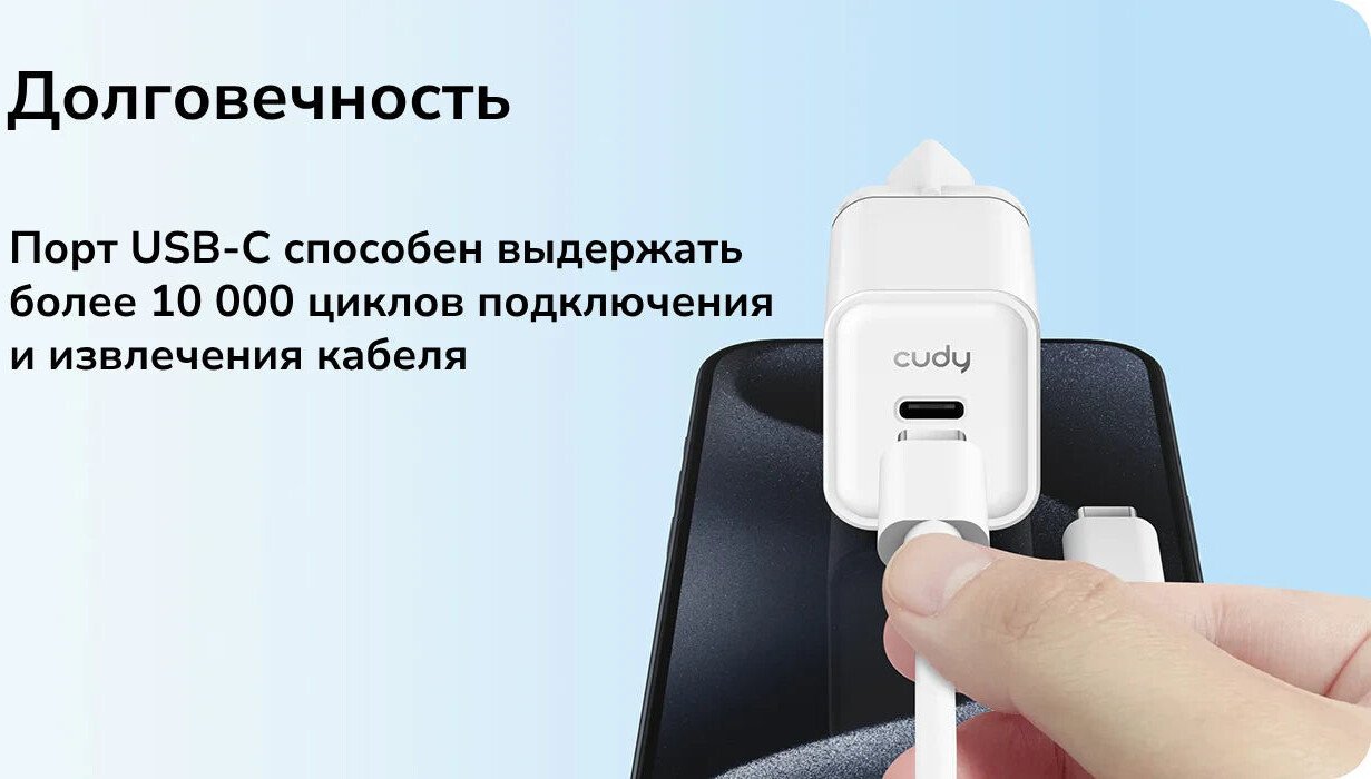 Сетевое зарядное Cudy CH20 (белый)