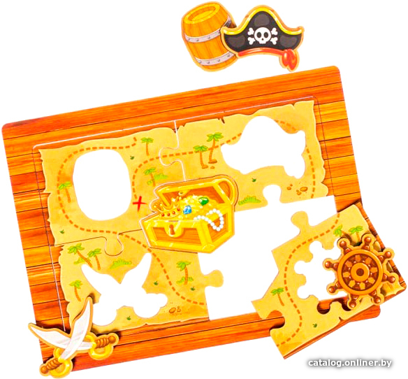 Настольная игра WoodLand Toys Квест. Остров сокровищ 370107 Настольная игра WoodLand Toys Квест. Остров сокровищ 370107