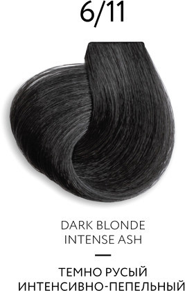 Крем-краска Ollin Professional Color Platinum Collection 6/11 тем/русый интенс.пепельный 100 мл