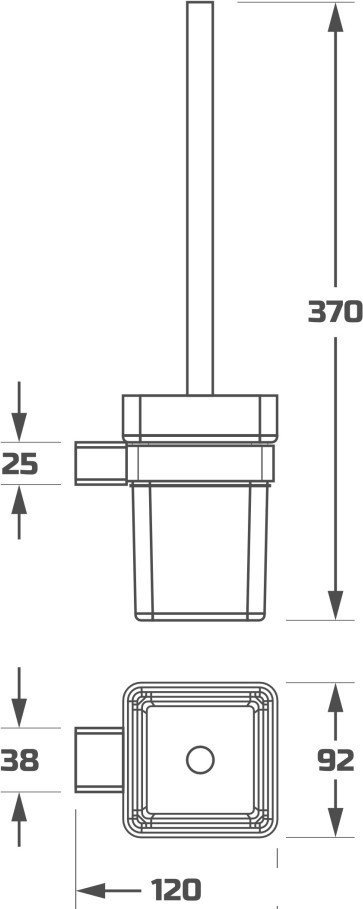 Ершик для унитаза Maxonor Pure Life PL1810-6 (золото матовое)