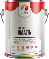 Эмаль LIDA Optima ПФ-115 20 кг (зеленый)