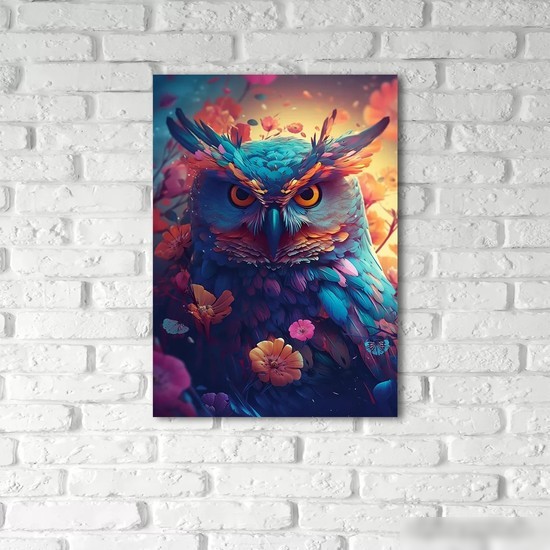 Картина Stamprint Радужная сова AR057 (70x50)