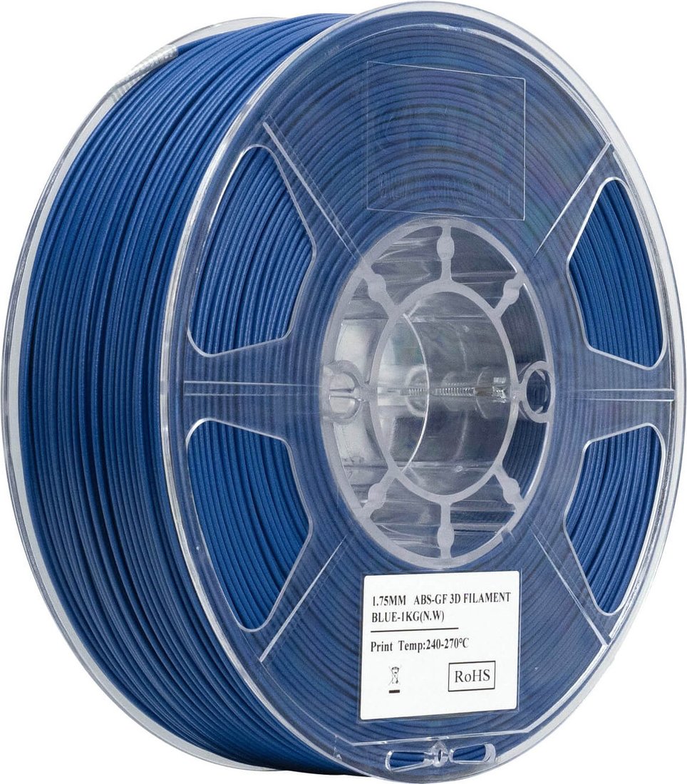 Пластик eSUN ABS-GF ABS-GF175U1TZ1 (1.75мм, 1кг, синий)