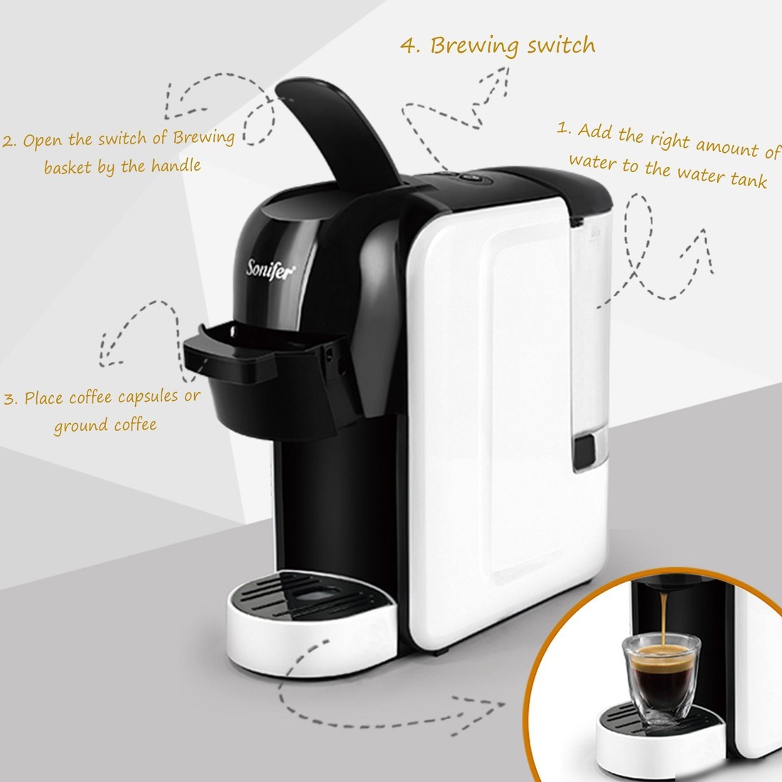 Капсульная кофеварка Sonifer SF-3539