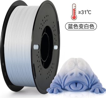 Пластик Kingroon Temperature Changing PLA 1.75мм HC138 (1кг, Blue/White)